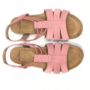 Earth Origins Leather Sling-Back Sandals - Laney